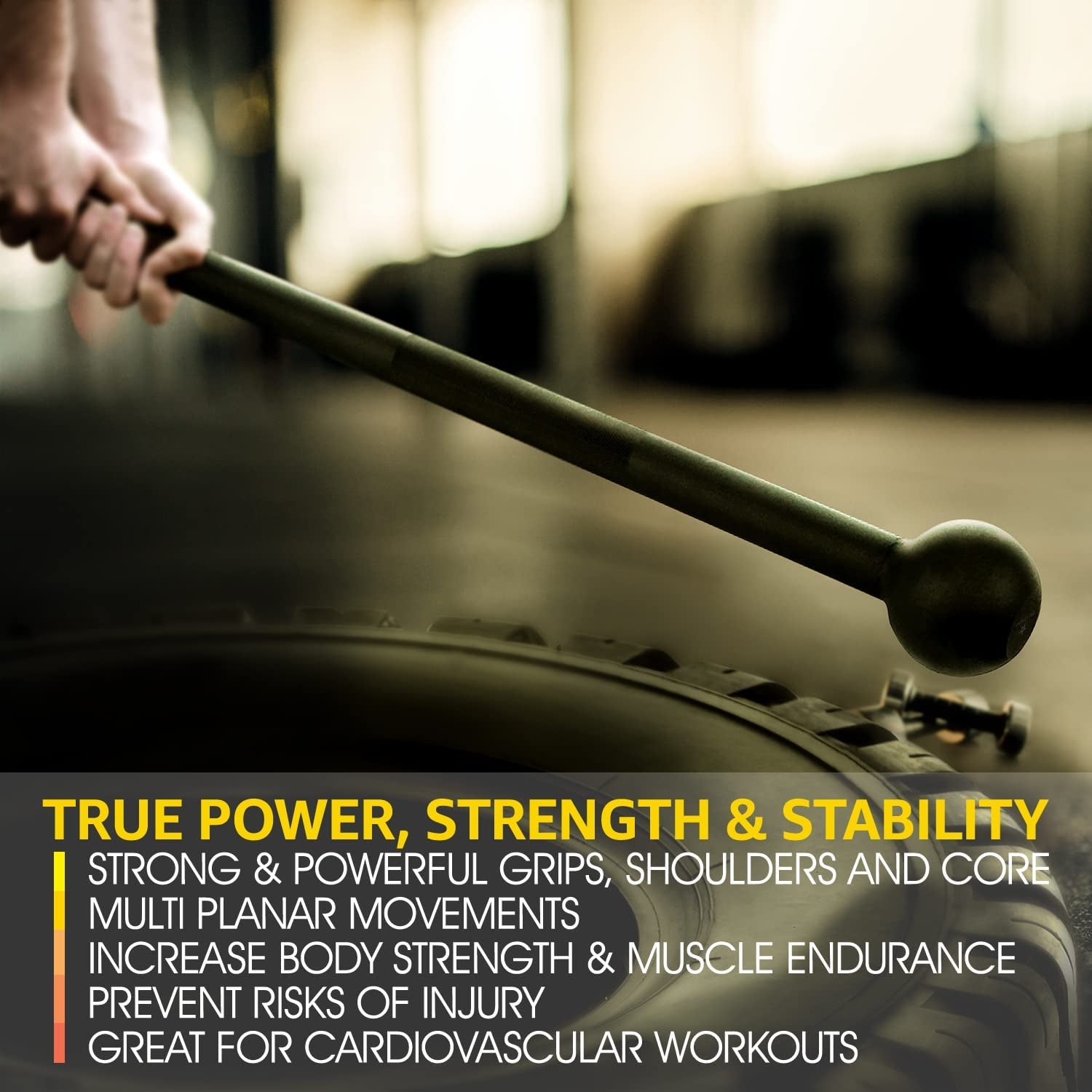 Elevate Your Strength Training with the Versatile Steel Mace Bell - Perfect for Full Body, Shoulder, Grip, and Forearm Workouts in Weights from 5 to 30 LB for All Fitness Levels