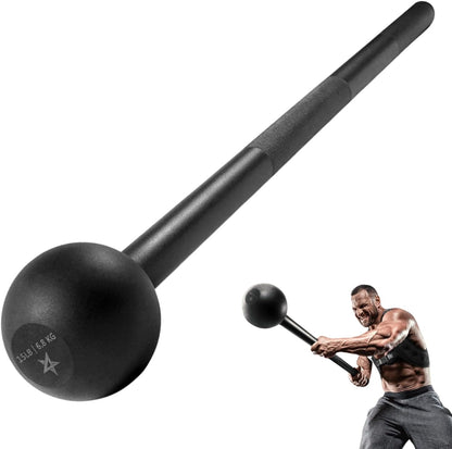 Elevate Your Strength Training with the Versatile Steel Mace Bell - Perfect for Full Body, Shoulder, Grip, and Forearm Workouts in Weights from 5 to 30 LB for All Fitness Levels