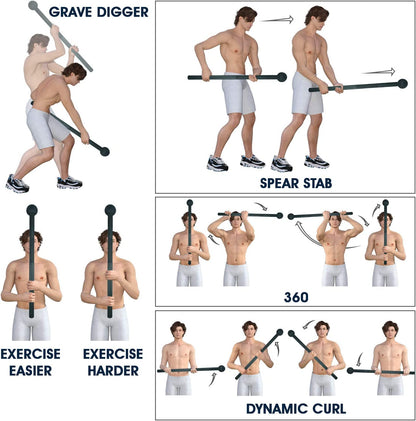 Elevate Your Strength Training with the Versatile Steel Mace Bell - Perfect for Full Body, Shoulder, Grip, and Forearm Workouts in Weights from 5 to 30 LB for All Fitness Levels